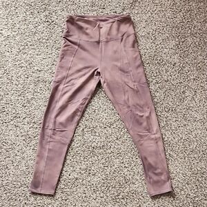 High-Waisted Purple Distressed Leggings